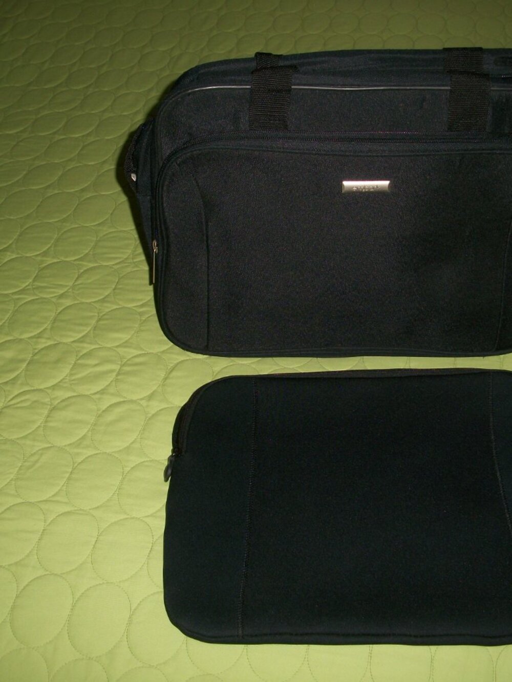 Embark Professional Black Messenger with Soft Laptop Briefcase